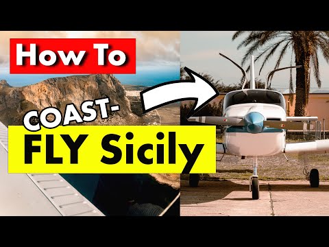 COAST FLIGHT in Sicily | Lowpass Palermo Airport | TB10
