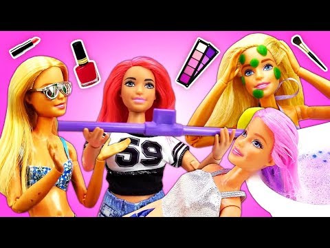 Кукла Барби в салоне красоты - Видео про игрушки для девочек с куклами Barbie - Все серии