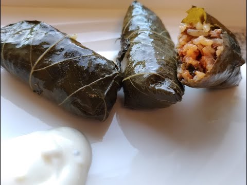 gefüllte Weinblätter mit Hackfleisch und Reis/Sarma