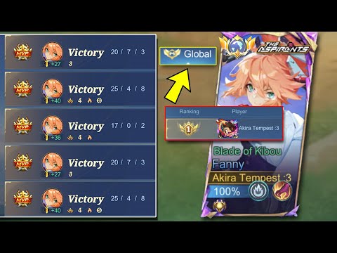 GRINDING MMR UNTIL I REACH TOP GLOBAL FANNY! PART 1! HYPER CARRY + SAVAGE GAMEPLAYS! -MLBB