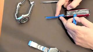 Easy way to resize double headed screws on rivet bracelets like the San Martin Vintage Diver SN004