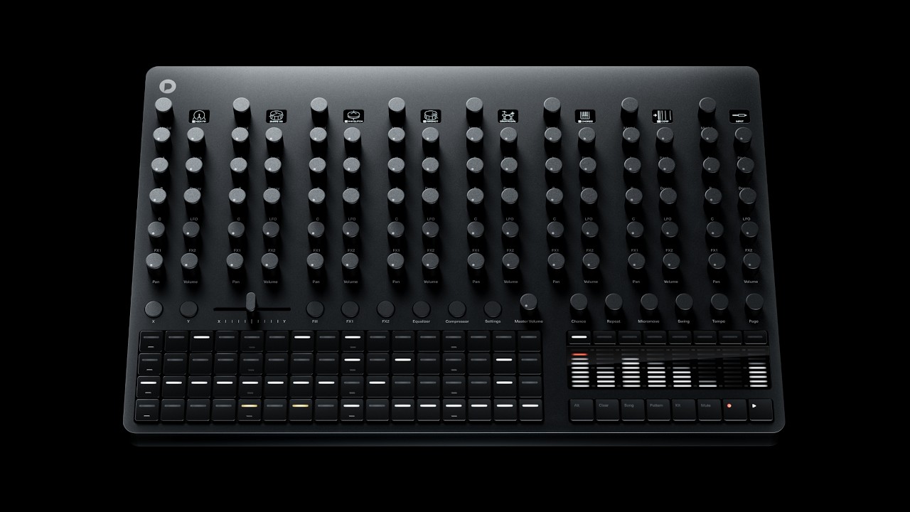 Polyend Drums Hybrid Analog / Digital Drum Machine - Black