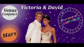 Venus-Mars Conjunction in Synastry - An Aspect shared between David and Victoria Beckham