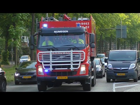 Schuimblushaakarm Nijmegen-West met spoed naar een Grote Brand in Lent
