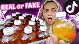 TikTok Viral APPLE JUICE BITING Trend! Does it actually sound like an apple?