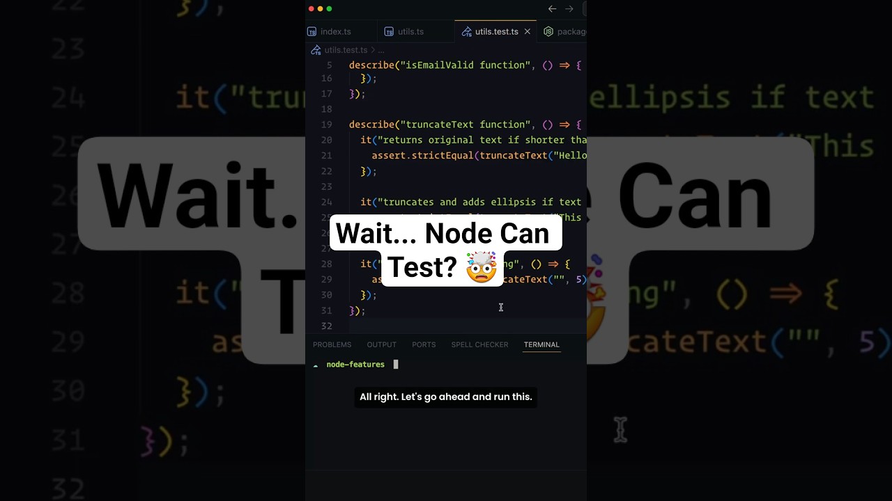 Stop Installing Test Libraries 😮 Node.js Has One Already!
