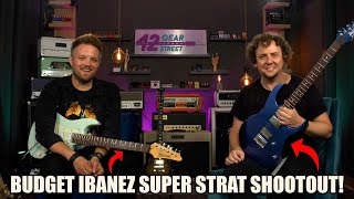 Video thumbnail for Ibanez budget beginner rock guitar shootout: AZES40 vs GRG121SP with Leigh Fuge at #42GSFour! by Rich. Words. Music.