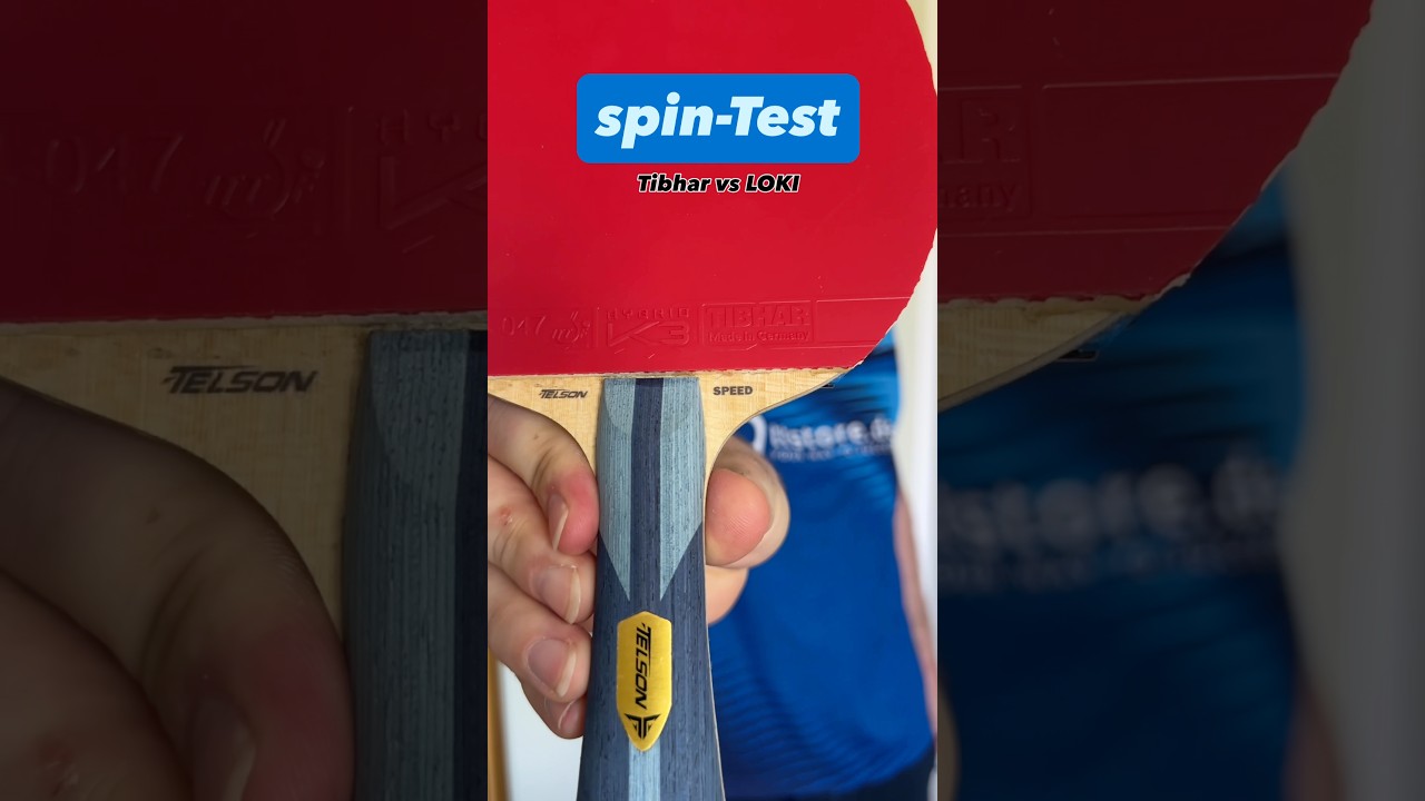 Hybrid K3 vs Rxton 3 Pro [Tibhar vs Loki] // spin-check #tabletennis #equipment #rubber #spin