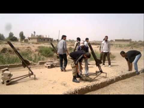 استهداف مطار دير الزور العسكري بصواريخ محلية الصنع من قبل لواء جند الرحمن