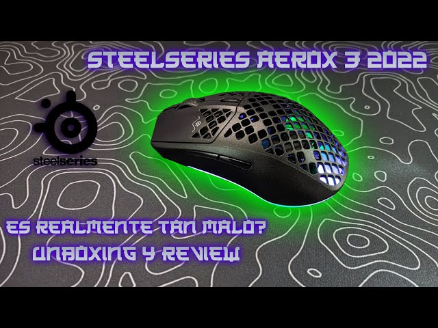Vídeo relacionado con SteelSeries Aerox 3 - Raton Gaming Con Cable - Diseño ultraligero resistente al agua - RGB - Sensor óptico TrueMove Core 8500 DPI - Snow