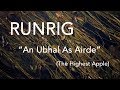 Runrig - An Ubhal As Airde The Highest Apple -  2018 Farewell
