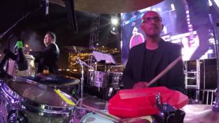 CHARLIE ZAA  - 25 ROSAS - DRUM CAM ( with Gilberto Santa Rosa, Anthony Santos - Queen Mary )