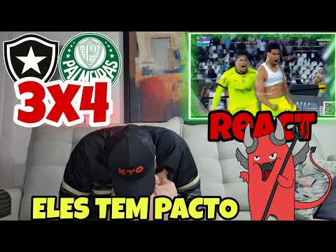 CORINTIANO REAGINDO (REACT) BOTAFOGO 3X4 PALMEIRAS | BRASILEIRÃO 2023 !!!