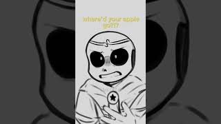 yo where’d his apple go? 🤨 #nightmaresans #dreamsans #dreamtale #undertale #underverse