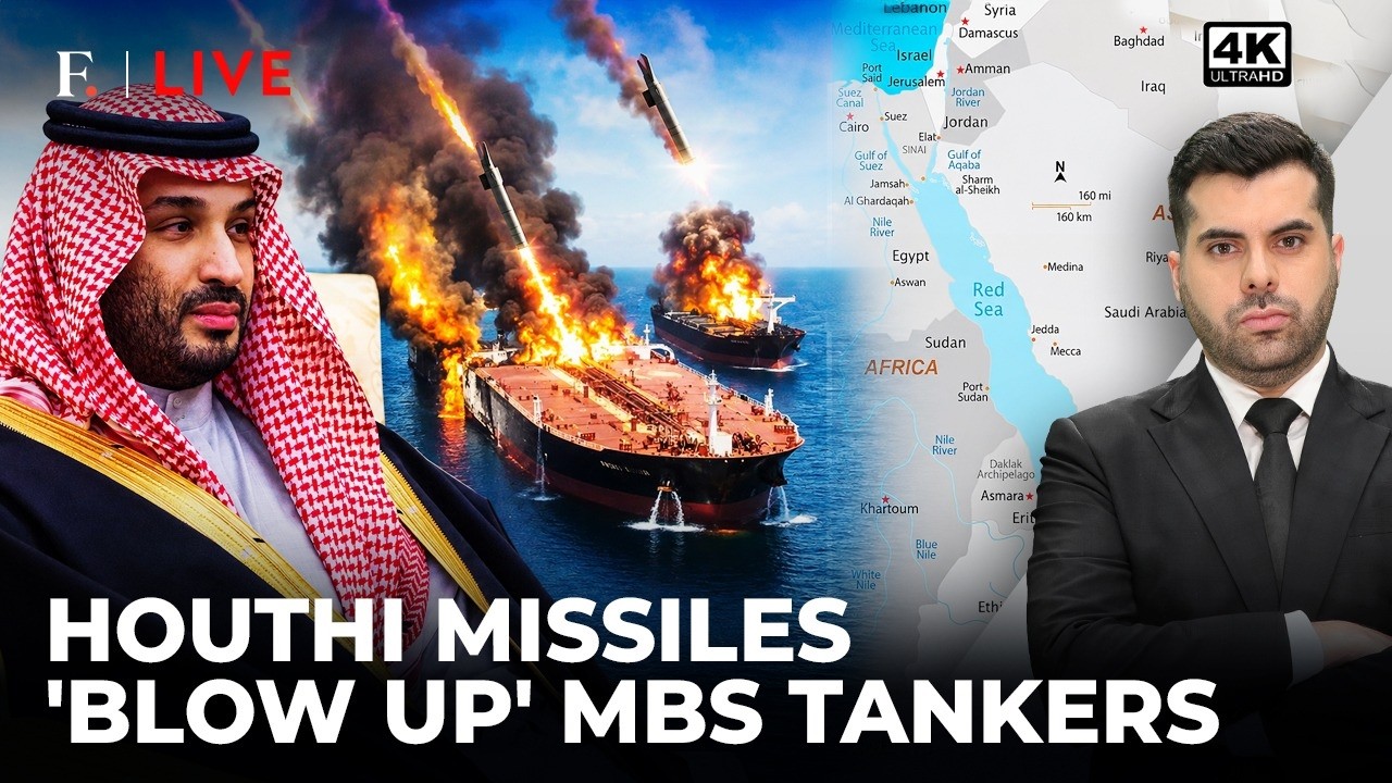 Saudi Tankers Targeted by Houthi Missiles in Red Sea and Gulf of Aden | Firstpost Live | 4K