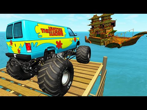 Top 10 Best Car Jumps Into Boats - BeamNG drive