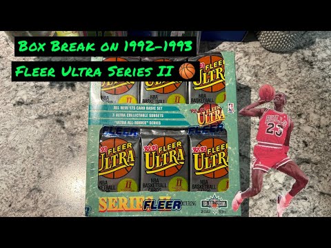 Last box to open of 1992-1993 Fleer Ultra Series 2 Basketball 🏀📦🐐 Jordan?!