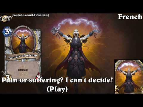 Hearthstone: Acolyte of Agony card sounds in 14 languages -Knights of the Frozen Throne