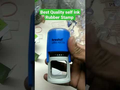 Trodat self ink Round Rubber Stamp | Best Quality self inking Stamp | #stamps #shorts