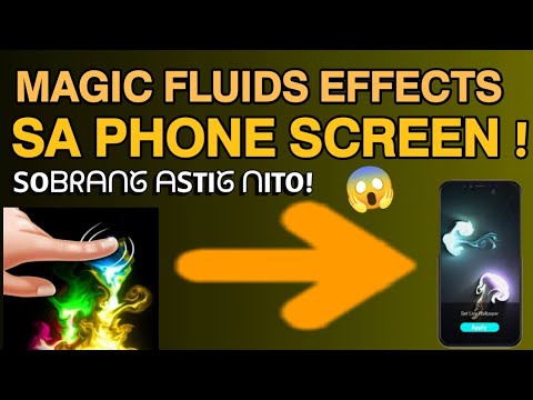 PAANO LAGYAN NG MAGIC FLUIDS ANG SCREEN NG CELLPHONE|MAGIC FLUIDS LIVE WALLPAPER |bagwis hopeTV