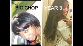 4 Years Natural Hair Journey:Hip Length from Big Chop