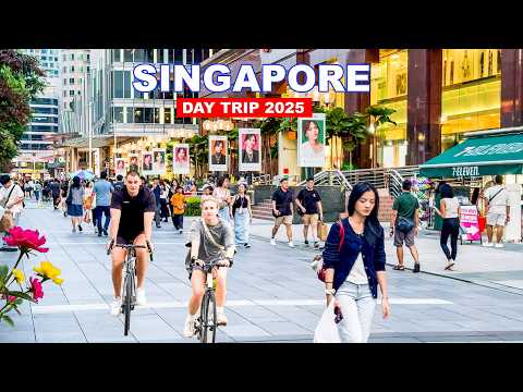 A day Trip In Singapore | Clean Street - Green City - Vibrant Night Life - Singapore 2025 Changes😍
