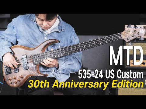 MTD 535-24 US Custom 30th Anniversary-Birdseye Maple 10 Top (Black Limba Body) w/Birdseye Maple Fingerboard image 9