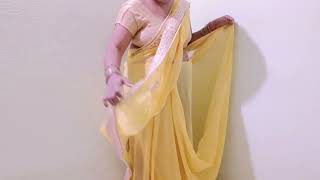 sareee draping style new vlog  simple style saree 