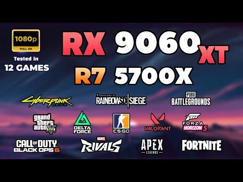 RX 9060 XT 8GB + Ryzen 7 5700X : Test in 12 Games in 2025 | 1080p | Best Budget Combo for Gaming?