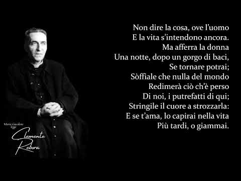 Clemente Rebora: "Voce di vedetta morta"