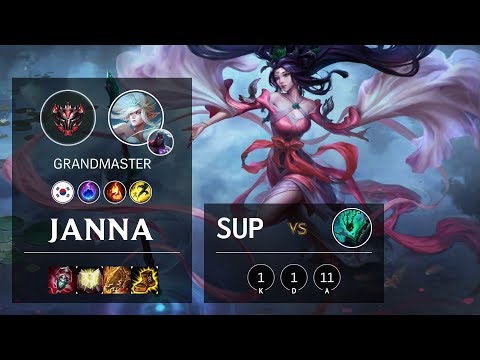 Janna Support vs Thresh - KR Grandmaster Patch 10.3
