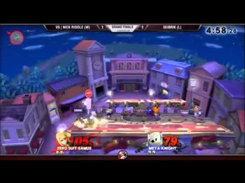 Smash 4 Versus Weekly 12/10/15 - Grand Finals - NickRiddle (ZSS) vs Seibrik (MK)