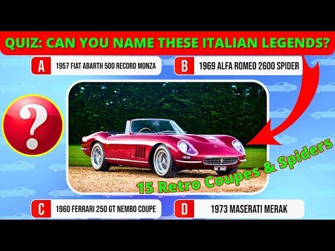 Italian Automotive Legends Quiz – Can You Score 15/15?