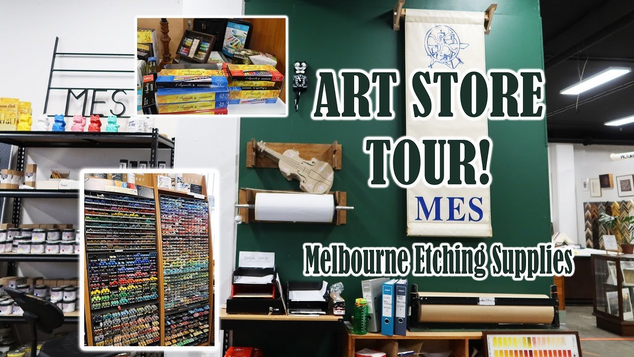 Art Store Tour: Melbourne Etching Supplies! (It Merged with Neil Wallace Printmaking Supplies)