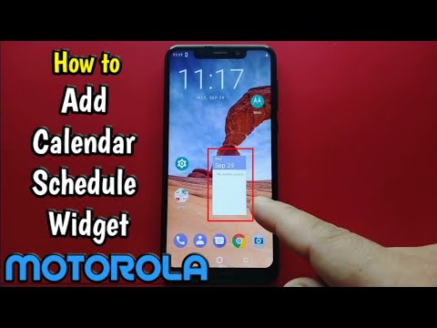 How to Add Calendar Schedule Widget on Motorola One (XT1941-4)
