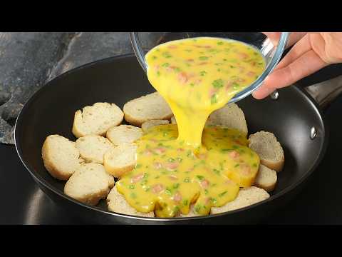 Brot mit Eiern ist besser als Pizza! Kein Ofen nötig! Ich koche es fast täglich!