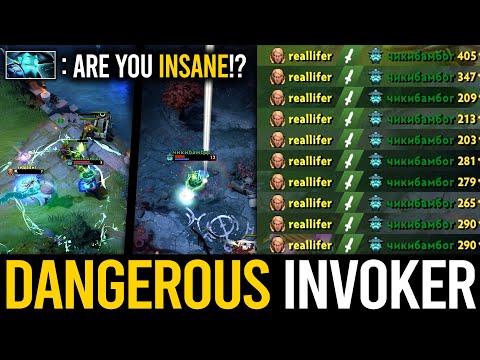 The Most DANGEROUS Invoker!! EPIC Curious Invoker DELETE Storm Spirit LOW HP Bait | Dota 2 Invoker
