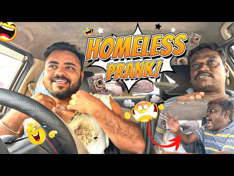 Homeless Prank 🤣 | Car Prank | Car fooling | Tamil Taxi Car Pranks 