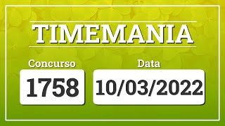 Capa de TIMEMANIA 1758