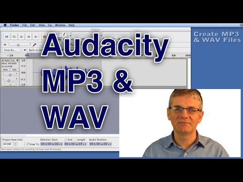 Audacity Tutorial How to Save a WAV or MP3 File | Export Sound Format Tutorial