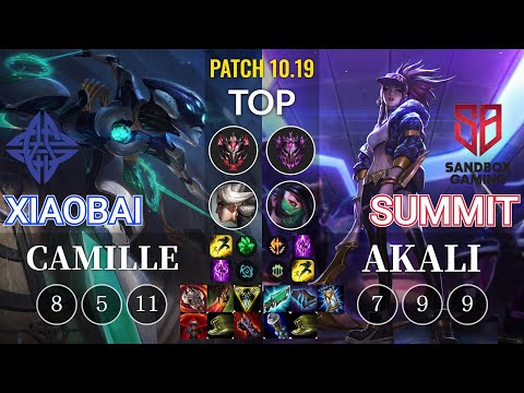 ES Xiaobai Camille vs SB Summit Akali Top - KR Patch 10.19