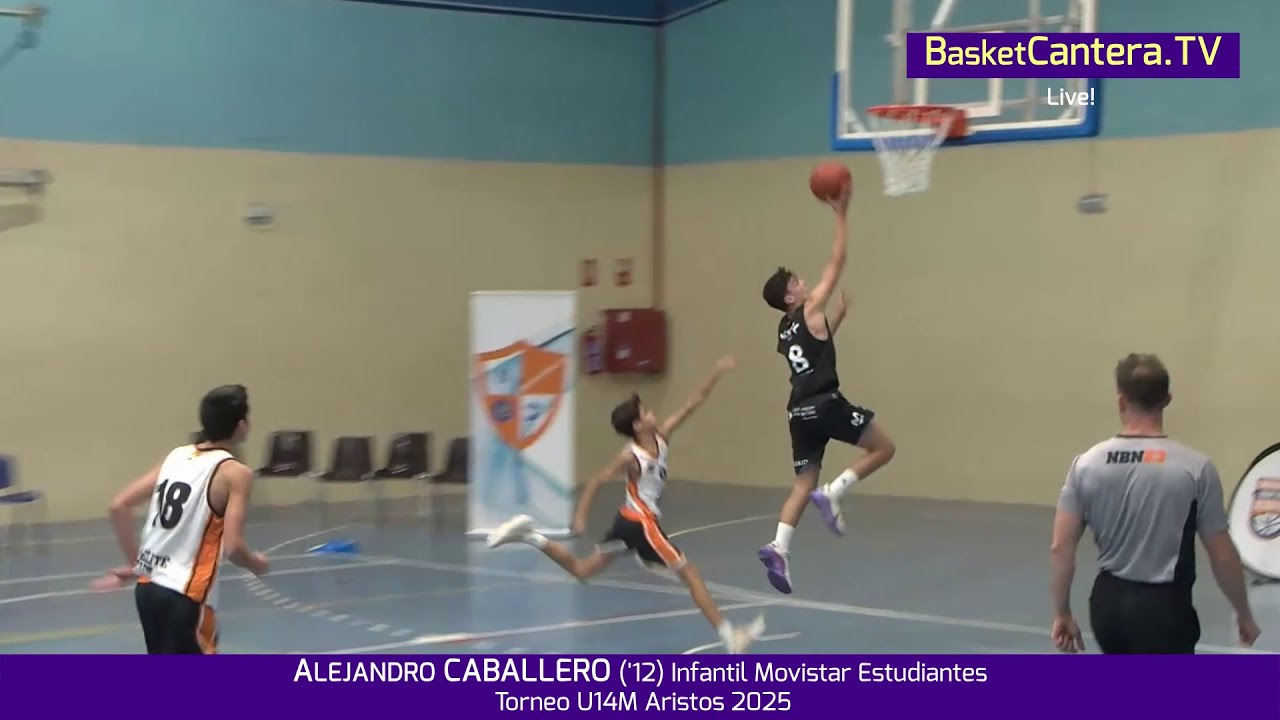 ALEJANDRO CABALLERO ('12) Infantil Movistar Estudiantes.- Torneo U14M Aristos 2025
