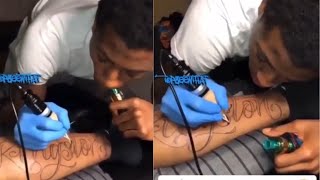 NBA Young Boy Shows His Skills As A Tattoo Artist