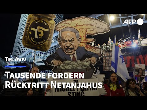 Tausende Israelis fordern Rücktritt Netanjahus | AFP