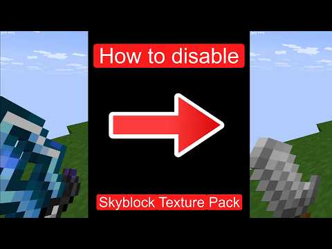 How To Disable Skyblock Texture Pack Updated Working