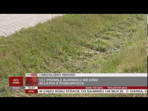 13,7 promila alkoholu we krwi (TVP Info, 08.08.2013)