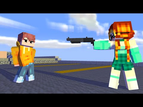 FIRST MEET MEME ZERO TWO DODGING SWORD MEME GANGNAMSTYLE | KIM SHOOTING NOI | MINECRAFT ANIMATION