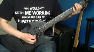 Slayer - The Antichrist (Guitar Cover &amp; Solo) Vintage Warp