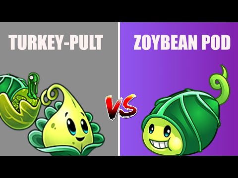 PVZ 2 ZOYBEAN POD VS TURKEY PULT Gameplay Max Level Plants vs Zombies 2