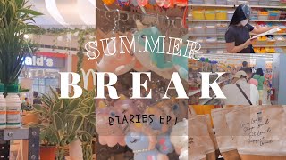 summer break diaries ✨ PEOPLE PANIC BUYING 🥺, leisure time, stationeries,  plants | with love, chen